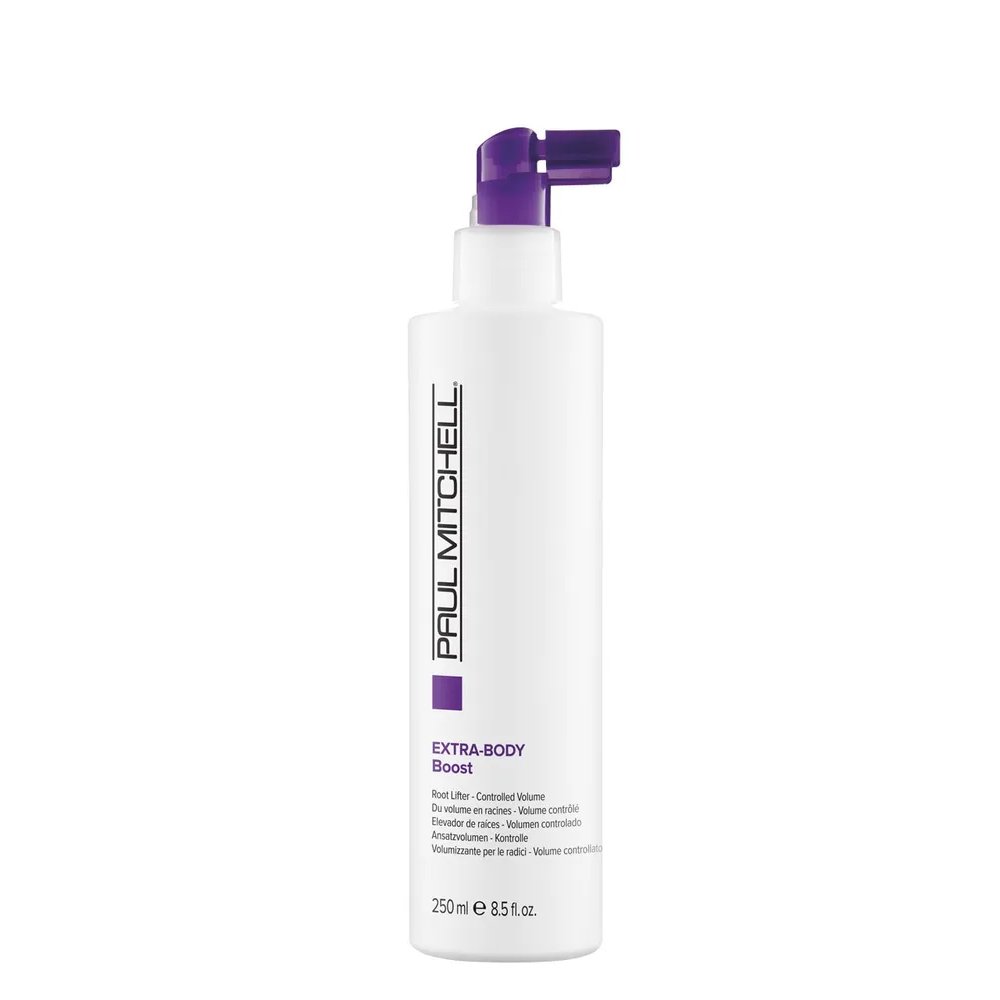 Apimties suteikiančios šaknų pakėlimo putos Paul Mitchell Extra Body Boost 250 ml.